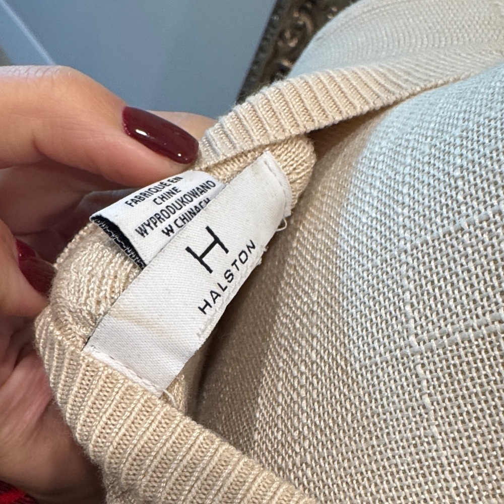 H by Halston Beige Ribbed Tank Top - Picture 4 of 5
